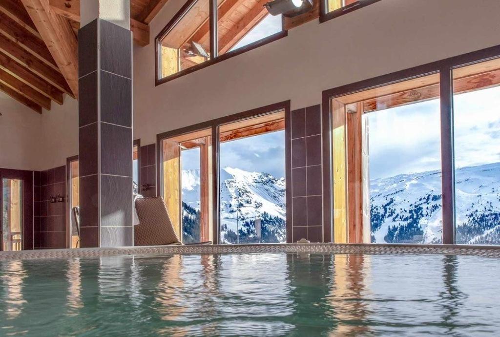 Vue Panoramique Sur Les Montagnes Plein Sud - T2 Skis Aux Pieds, Piscine & Spa Flaine Exteriör bild