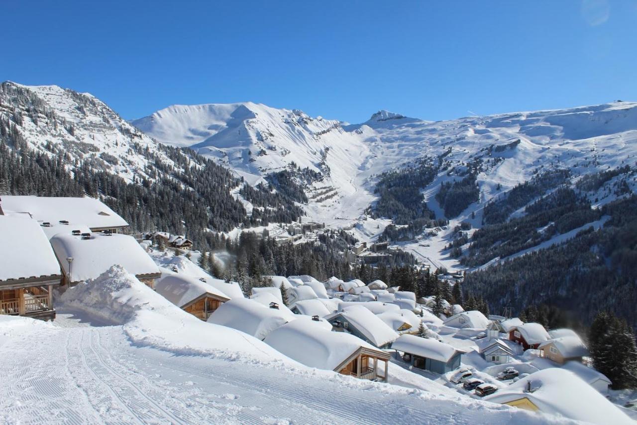 Vue Panoramique Sur Les Montagnes Plein Sud - T2 Skis Aux Pieds, Piscine & Spa Flaine Exteriör bild