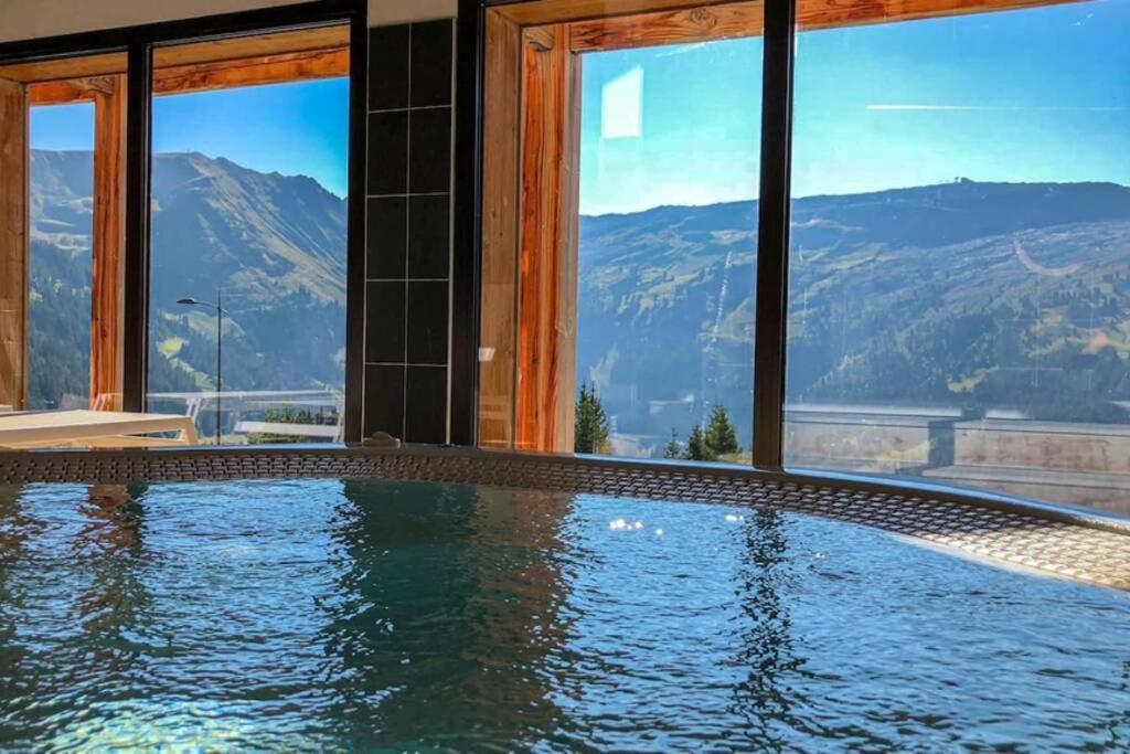Vue Panoramique Sur Les Montagnes Plein Sud - T2 Skis Aux Pieds, Piscine & Spa Flaine Exteriör bild