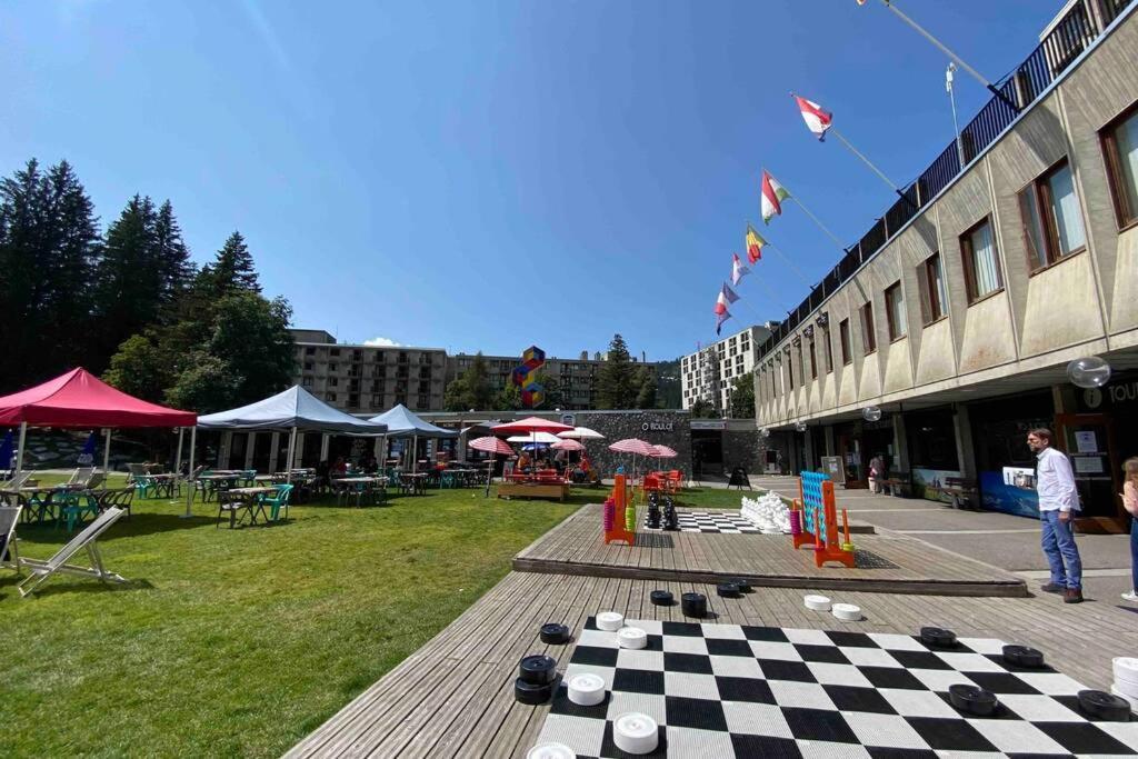 Vue Panoramique Sur Les Montagnes Plein Sud - T2 Skis Aux Pieds, Piscine & Spa Flaine Exteriör bild