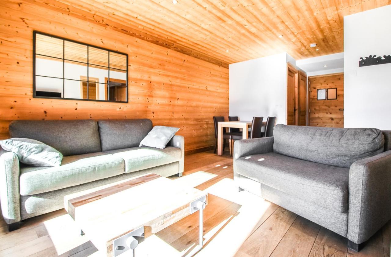 Vue Panoramique Sur Les Montagnes Plein Sud - T2 Skis Aux Pieds, Piscine & Spa Flaine Exteriör bild