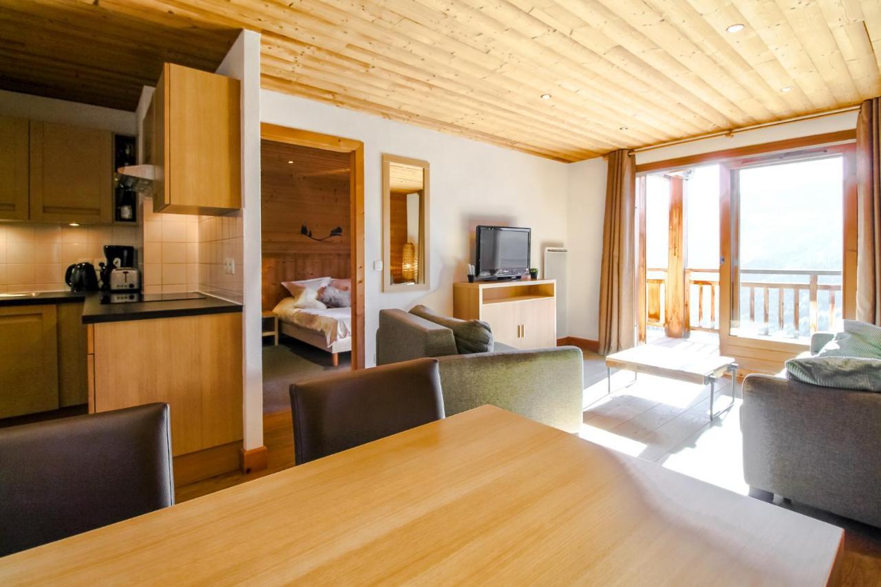 Vue Panoramique Sur Les Montagnes Plein Sud - T2 Skis Aux Pieds, Piscine & Spa Flaine Exteriör bild