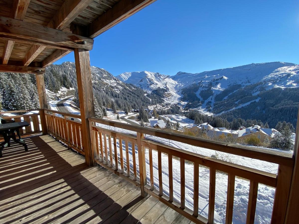 Vue Panoramique Sur Les Montagnes Plein Sud - T2 Skis Aux Pieds, Piscine & Spa Flaine Exteriör bild
