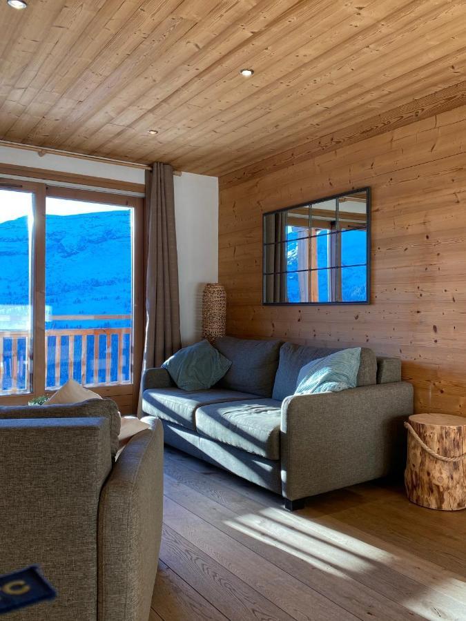 Vue Panoramique Sur Les Montagnes Plein Sud - T2 Skis Aux Pieds, Piscine & Spa Flaine Exteriör bild