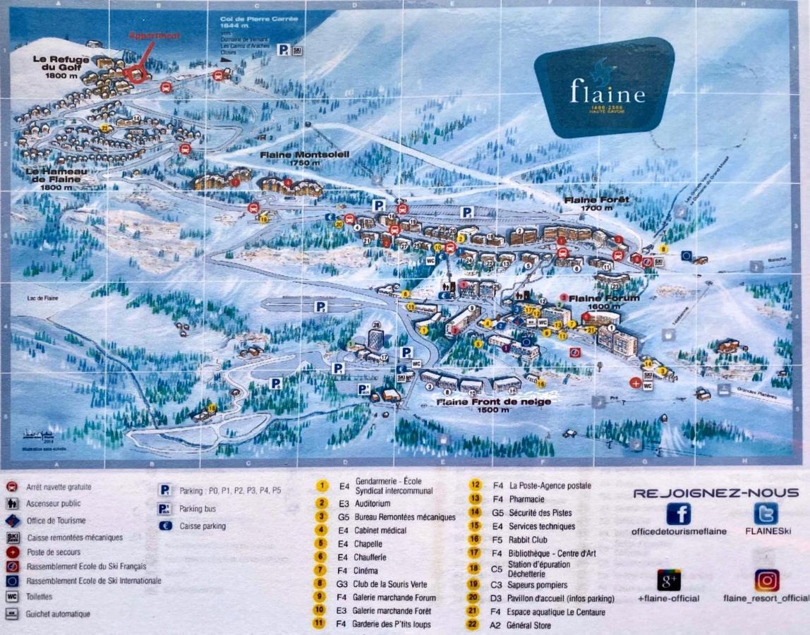Vue Panoramique Sur Les Montagnes Plein Sud - T2 Skis Aux Pieds, Piscine & Spa Flaine Exteriör bild